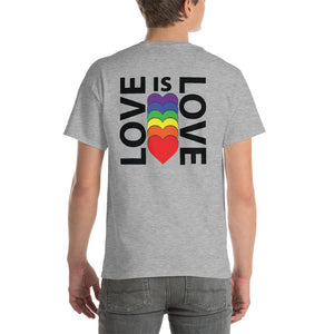 LOVE IS LOVE BACK PRINT Short-Sleeve T-Shirt - Two on 3rd