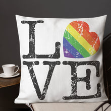 Load image into Gallery viewer, PRIDE LOVE THROW PILLOW