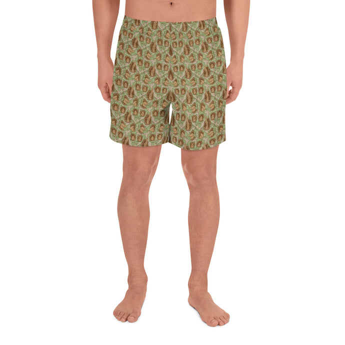 Pollinate All-Over Print Men's Athletic Long Shorts - Two on 3rd
