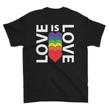 Load image into Gallery viewer, LOVE IS LOVE BACK PRINT Short-Sleeve T-Shirt - Two on 3rd