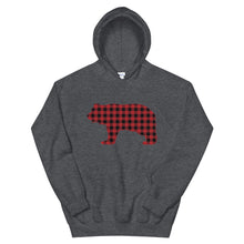 Load image into Gallery viewer, FLANNEL GRIZZLY RED Hoodie - Two on 3rd