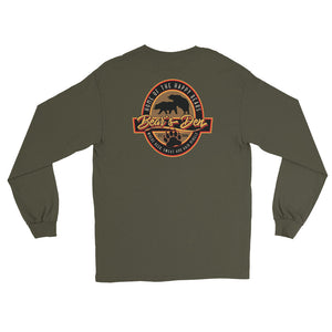 BEAR'S DEN Long Sleeve T-Shirt - Print Front & Back - Two on 3rd