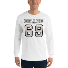 Load image into Gallery viewer, Bears 69 Long Sleeve T-Shirt- Print Front and Back - Two on 3rd