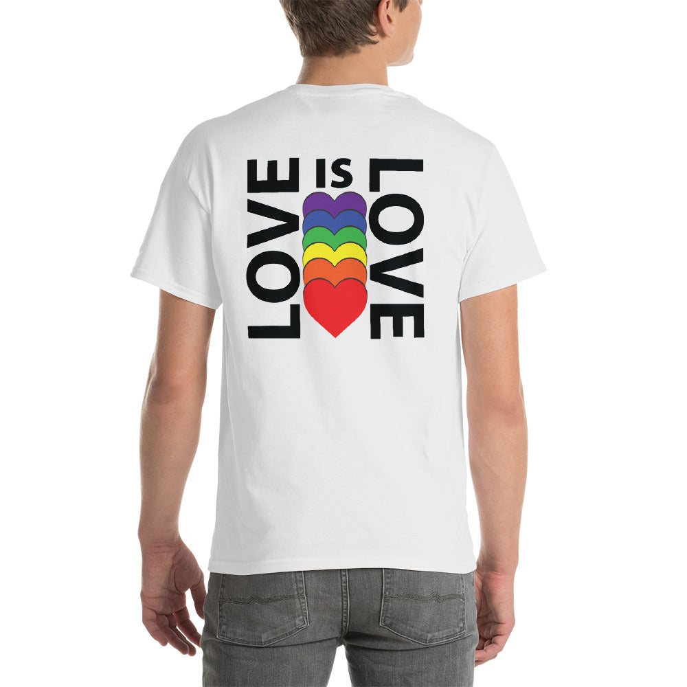 LOVE IS LOVE BACK PRINT Short-Sleeve T-Shirt - Two on 3rd