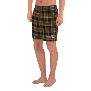 BEAR TARTAN All-Over Print Men's Athletic Long Shorts - Two on 3rd