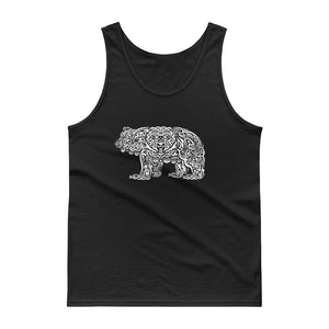 Tribal (white print) Grizzly Tank top - Two on 3rd