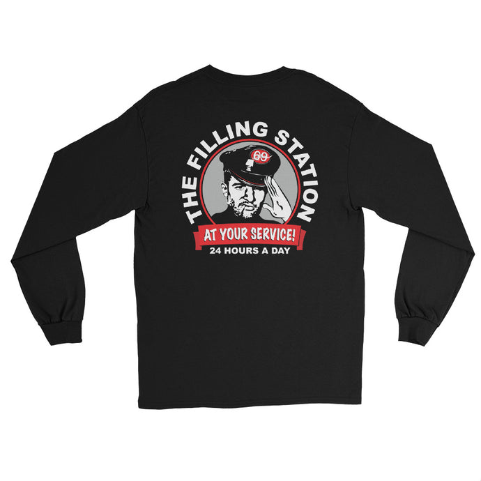 THE FILLING STATION-Back Print Long Sleeve T-Shirt - Two on 3rd