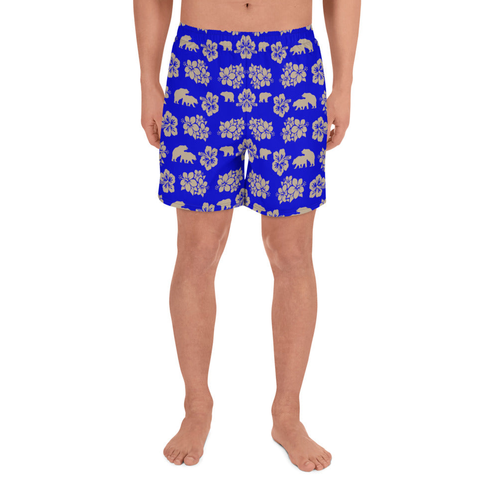 PARADISE All-Over Print Men's Athletic Long Shorts - Two on 3rd