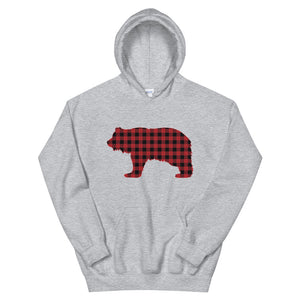 FLANNEL GRIZZLY RED Hoodie - Two on 3rd