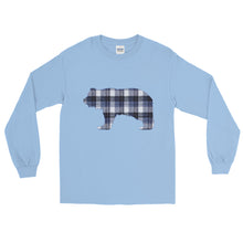 Load image into Gallery viewer, FLANNEL GRIZZLY BLUE Men’s Long Sleeve Shirt - Two on 3rd
