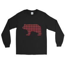 Load image into Gallery viewer, FLANNEL GRIZZLY RED Men’s Long Sleeve Shirt - Two on 3rd