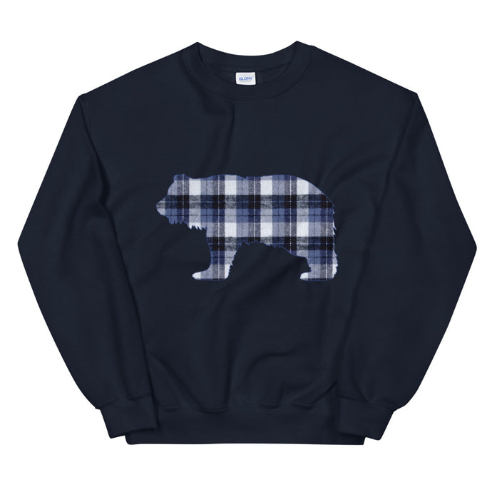 FLANNEL GRIZZLY BLUE Sweatshirt - Two on 3rd