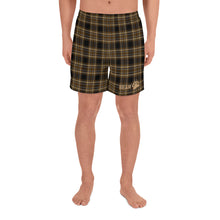 Load image into Gallery viewer, BEAR TARTAN All-Over Print Men&#39;s Athletic Long Shorts - Two on 3rd